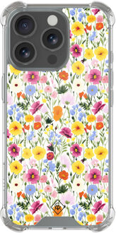 Casimoda iPhone 16 Pro shockproof hoesje - Happy flora Multi