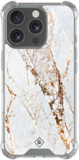 Casimoda iPhone 16 Pro shockproof hoesje - Marmer goud Goudkleurig