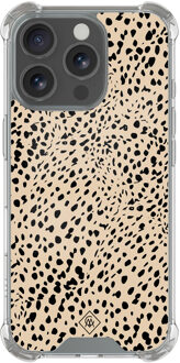 Casimoda iPhone 16 Pro shockproof hoesje - Spot on Bruin/beige