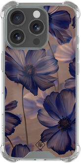 Casimoda iPhone 16 Pro shockproof hoesje - Twilight petals Paars