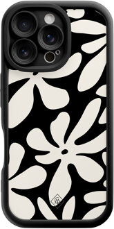 Casimoda iPhone 16 Pro zwarte case - Noir bloom