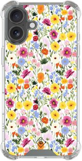 Casimoda iPhone 16 shockproof hoesje - Happy flora Multi