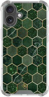 Casimoda iPhone 16 shockproof hoesje - Kubus groen