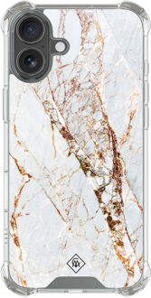 Casimoda iPhone 16 shockproof hoesje - Marmer goud Goudkleurig