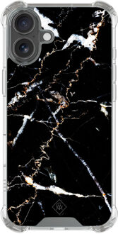 Casimoda iPhone 16 shockproof hoesje - Marmer zwart