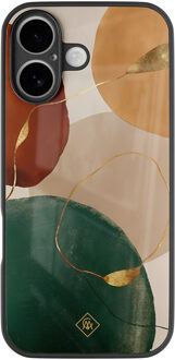 Casimoda iPhone 17 glazen hardcase - Earthy luxe Multi