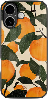 Casimoda iPhone 17 glazen hardcase - Orange garden Multi