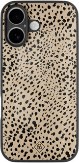 Casimoda iPhone 17 glazen hardcase - Spot on Bruin/beige