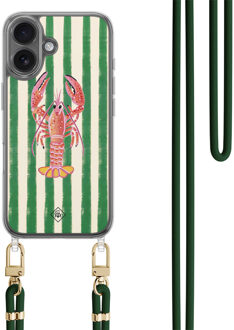 Casimoda iPhone 17 hoesje met groen koord - Kreeft