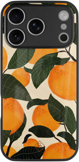 Casimoda iPhone 17 Pro glazen hardcase - Orange garden Multi