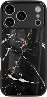 Casimoda iPhone 17 Pro Max glazen hardcase - Marmer zwart