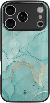 Casimoda iPhone 17 Pro Max glazen hardcase - Touch of mint
