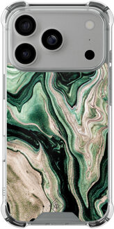Casimoda iPhone 17 Pro shockproof hoesje - Green waves Groen