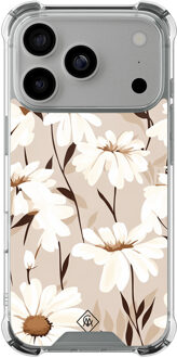 Casimoda iPhone 17 Pro shockproof hoesje - In bloom Bruin/beige