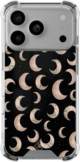 Casimoda iPhone 17 Pro shockproof hoesje - Moons Zwart