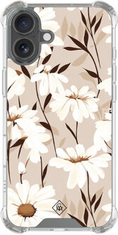 Casimoda iPhone 17 shockproof hoesje - In bloom Bruin/beige