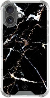 Casimoda iPhone 17 shockproof hoesje - Marmer zwart