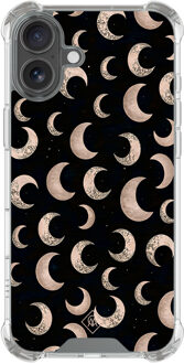 Casimoda iPhone 17 shockproof hoesje - Moons Zwart