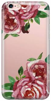 Casimoda iPhone 6/6s transparant hoesje - Rode rozen