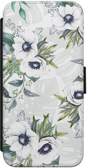 Casimoda iPhone 7/8 flipcase - Floral art Groen