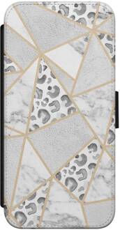 Casimoda iPhone 7/8 flipcase - Stone & leopard Bruin/beige