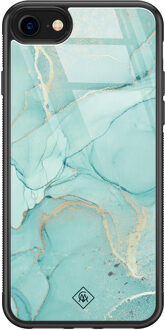 Casimoda iPhone 8/7 glazen hardcase - Touch of mint