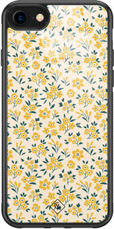 Casimoda iPhone 8/7 glazen hardcase - Yellow garden Geel