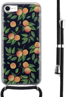 Casimoda iPhone 8/7 hoesje met koord - Orange lemonade Multi