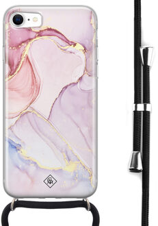 Casimoda iPhone 8/7 hoesje met koord - Purple sky Paars