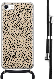 Casimoda iPhone 8/7 hoesje met koord - Spot on Bruin/beige