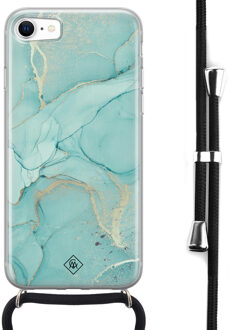 Casimoda iPhone 8/7 hoesje met koord - Touch of mint