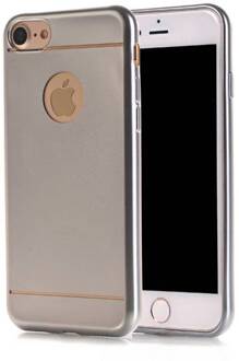 Casimoda iPhone 8/7 siliconen hoesje - Zilver Grijs/zilverkleurig