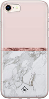 Casimoda iPhone 8/7 siliconen telefoonhoesje - Rose all day Roze