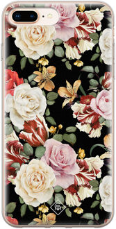 Casimoda iPhone 8 Plus/7 Plus siliconen hoesje - Flowerpower Multi