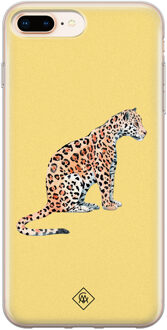 Casimoda iPhone 8 Plus/7 Plus siliconen hoesje - Leo wild Geel