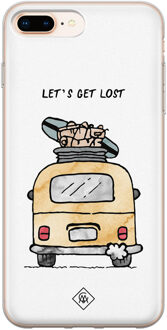 Casimoda iPhone 8 Plus/7 Plus siliconen hoesje - Let's get lost Multi