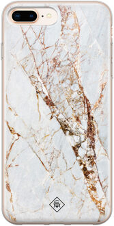 Casimoda iPhone 8 Plus/7 Plus siliconen hoesje - Marmer goud Goudkleurig