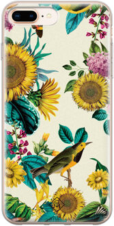 Casimoda iPhone 8 Plus/7 Plus siliconen hoesje - Sunflowers Geel