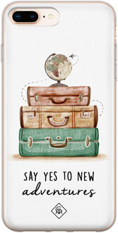 Casimoda iPhone 8 Plus/7 Plus siliconen hoesje - Wanderlust Multi