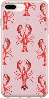 Casimoda iPhone 8 Plus/7 Plus siliconen telefoonhoesje - Lobster all the way Roze