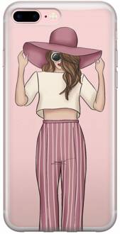 Casimoda iPhone 8 Plus/7 Plus transparant hoesje - Summer girl Multi