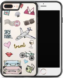 Casimoda iPhone 8 Plus/iPhone 7 Plus hoesje - Let's travel