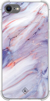Casimoda iPhone SE (2020/2022) / 8 / 7 shockproof hoesje - Marmer paars