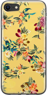 Casimoda iPhone SE 2020 siliconen hoesje - Floral days Geel