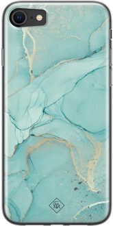 Casimoda iPhone SE 2020 siliconen hoesje - Touch of mint