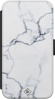 Casimoda iPhone X/XS flipcase - Marmer grijs Grijs/zilverkleurig