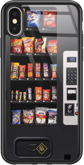 Casimoda iPhone X/XS glazen hardcase - Snoepautomaat Multi