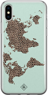 Casimoda iPhone X/XS siliconen hoesje - Wild world Multi