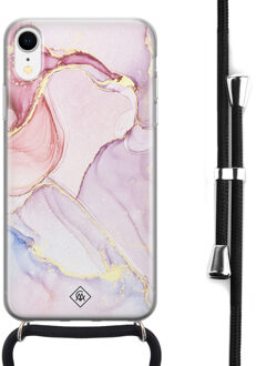 Casimoda iPhone XR hoesje met koord - Purple sky Paars