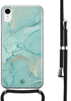 Casimoda iPhone XR hoesje met koord - Touch of mint